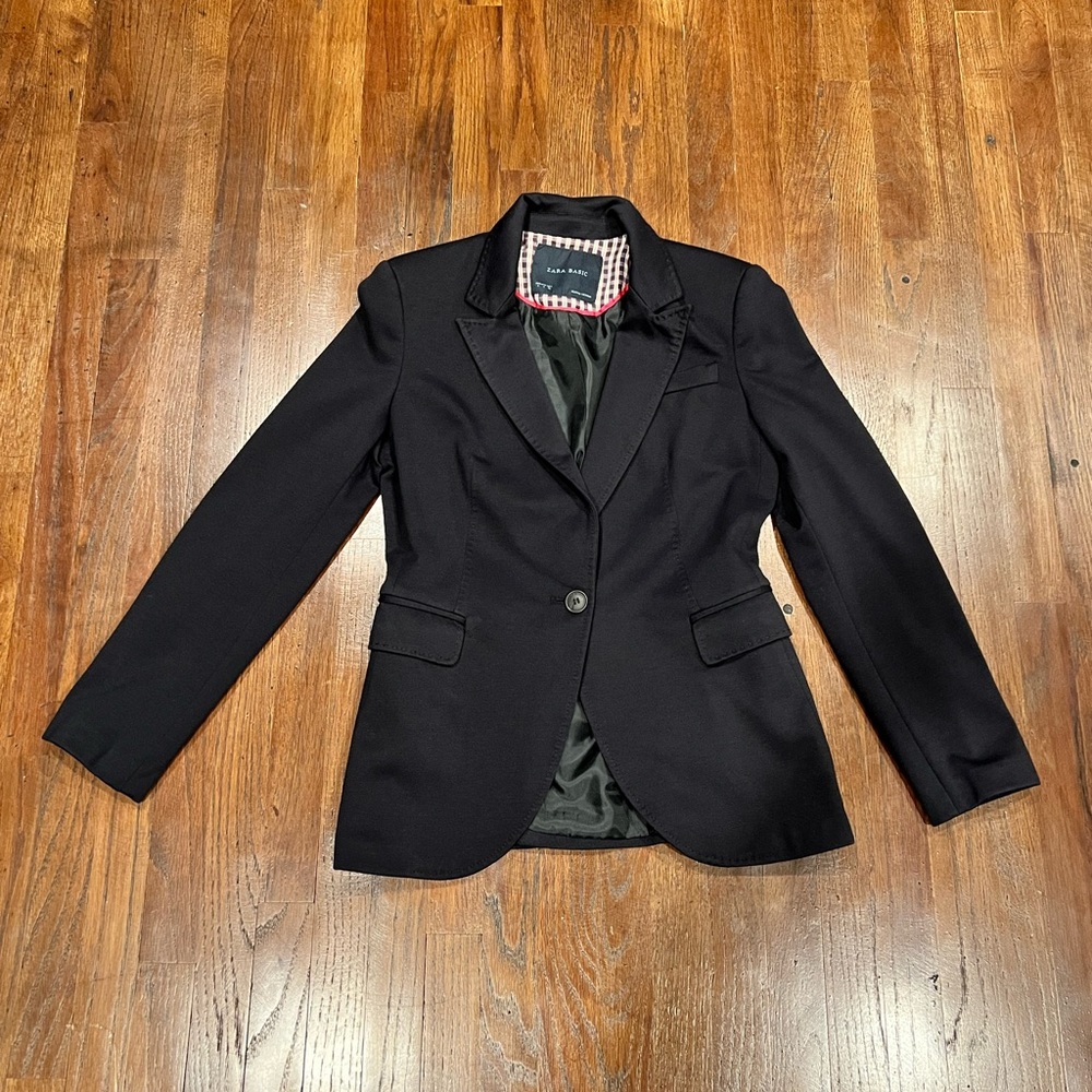 Zara Basic Black Blazer - image 2